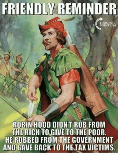 mrjetro - Gdyby komuś przyszli cuś do łba aby wstawiać memiki z Robin Hoodem.

„Frien...