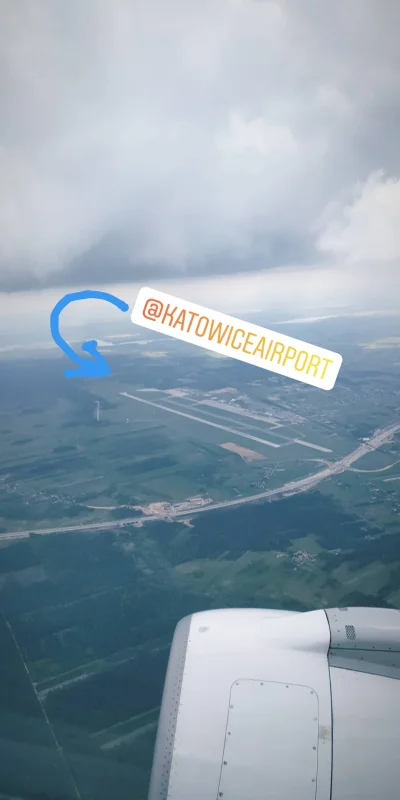 normanos - #katowice #flylot #lot #ktw #lotnictwo ładnie tam cisna z autostrada