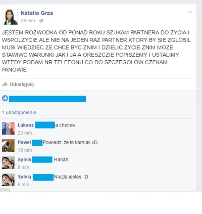 m.....3 - Trafiłam na takie ogłoszenie na twarzoksiążce, dodaję tutaj, może znajdzie ...