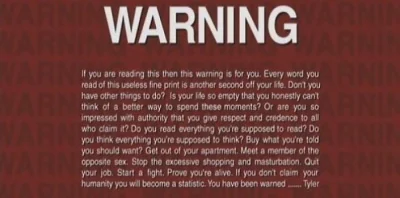 notdot - tak wygląda napis z ostrzeżeniem na płycie DVD filmu Fight Club (Podziemny K...