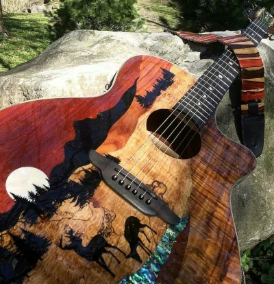 fetozaur - Luna Guitars Vista Deer Tropical Wood
#gitara #gitaraelektryczna #guitarp...