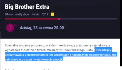 Spiff - Jak zaraz reklama będzie... to w 10 minut, może, o ile będzie? :-D

#bigbro...