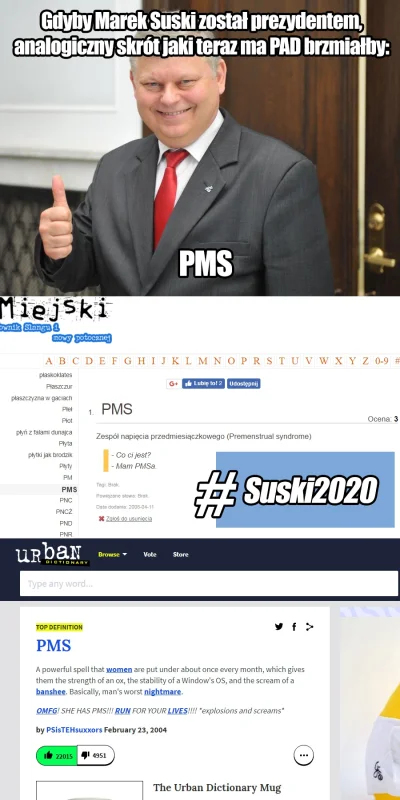 Mordeusz - #suski2020 #neuropa #heheszki 

#pms <- jeden obserwujący, pozdrowienia!...