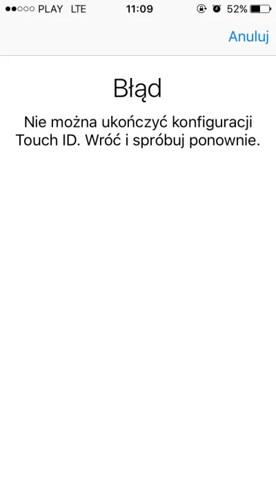 SprzedamPlusa - #ios #iphone #apple 
Czemu przed chwilą przestał mi działać TouchID? ...