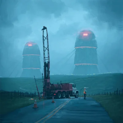 L.....t - #digitalpainting #innewojny #simonstalenhag