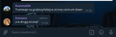 k.....r - Info z Telegram - Wrocław: Tramwaje na Grabiszyńskiej w stronę centrum. #wr...