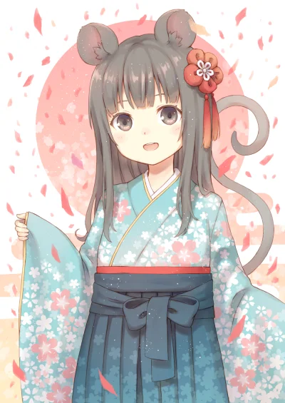 LlamaRzr - #randomanimeshit #originalcharacter #kemonomimi #nezumimi #kimono #hakama ...