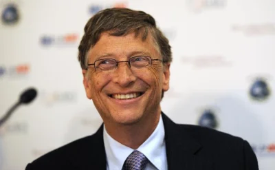 K.....a - Bill Gates - amerykański inwestor i wynalazca. Dorobił się fortuny dzięki s...