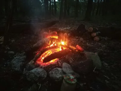 Dimi - Jak tam Mirki, kolacja zjedzona? 
Wino tak smakuje przy ognisku, jak ja się wd...