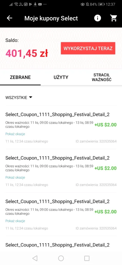 Megasuper - Sprzedam konto na #aliexpress za 50 zł. Dzięki temu 350 zł do przodu będz...