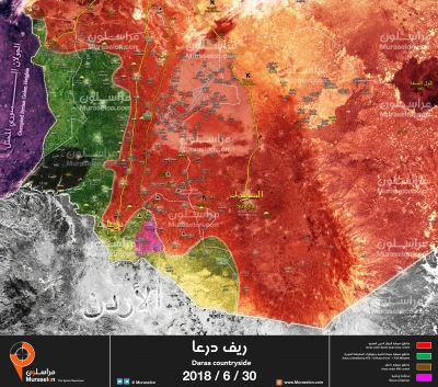 60groszyzawpis - Najnowsza mapa sytuacji w Darze. 

Niestety część rebeliantów post...