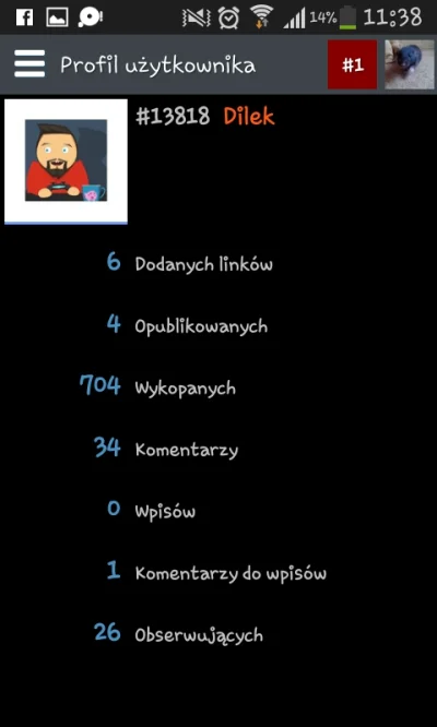 ostrzyjnoz - @Sol_Leil: Wpisów 0. Chodzi mi tylko o wpisy, widziałam, że chyba dodawa...