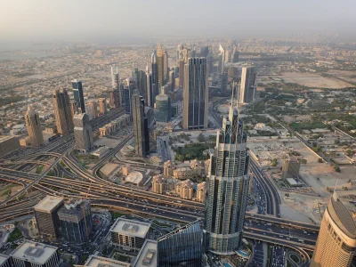 meetom - Widok z Burj Khalifa. W komentarzu zdjęcie nocą (｡◕‿‿◕｡)


#fotografia #d...