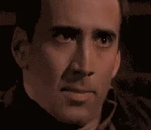 Niedowiarek - #gif #zepsutygif #creepy #nicolascage