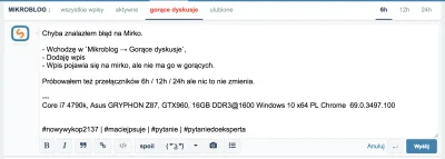 t.....i - Chyba znalazłem błąd na Mirko. 

- Wchodzę w Mikroblog → Gorące dyskusje,...