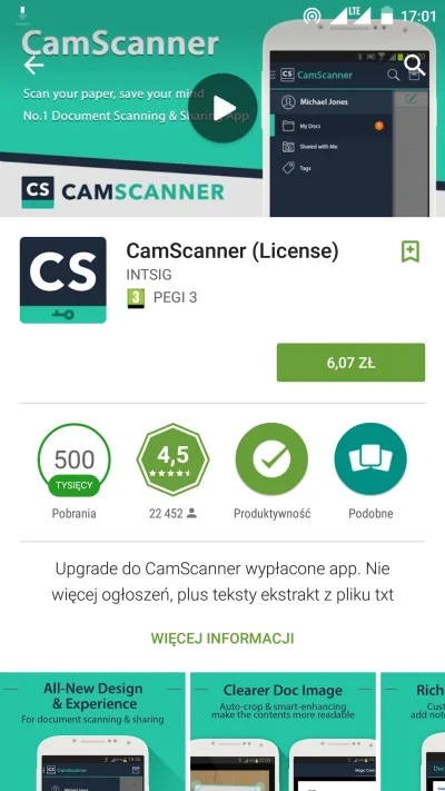 sirpingus - #android
Chyba spadła cena na licencję do CamScanner.