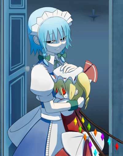 BlackReven - #randomanimeshit #okahi #maid #touhou #sakuyaizayoi @blackreven #flandre...