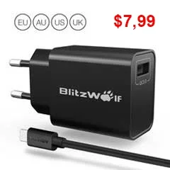 bmax - #banggood #promoceny 
Ładowarka BlitzWolf BW-S9 18W QC 3.0 USB z kablem micro...