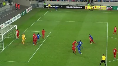 Kimbaloula - Ataa, gol na 0:1 w meczu Polska - Izrael (U-21) #golgif #mecz