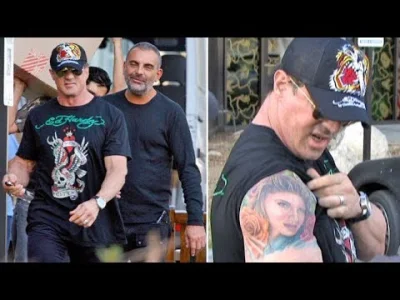 SynuZMagazynu - Heh, Stallone nawija o swoim tatuażu #tatuaze 2007 rok