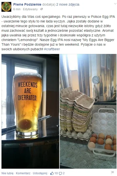 thrawn41 - Egg Ipa od Piwnego Podziemia! 

#piwo #piwnepodziemie