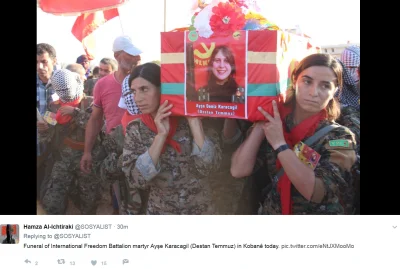 p.....u - Skandal. Spojrzcie na symbole, patki i flagi. Mamy tutaj "Rojave" i YPG/YPJ...
