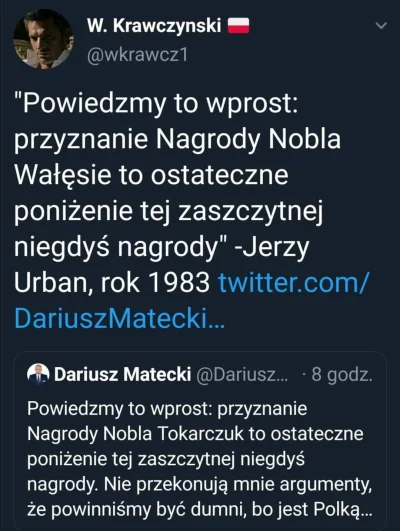 g.....e - Od kiedy zdobyła Nobla to mamy festiwal ojkofobii.