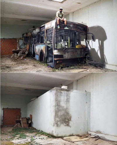 Camaro81 - #grafiti #sztuka #heheszki
To nie jest autobus. To graffiti.
