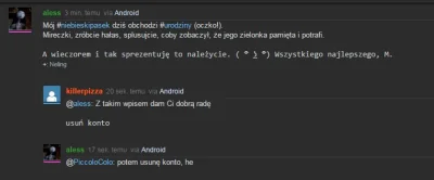 goblin21 - Zielonka chyba się oburzyła i pomyliła przyciski. Zamiast konto usunąć, to...