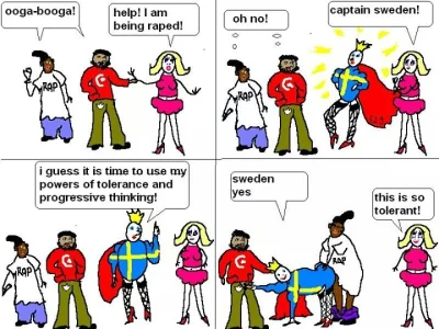 quetran - #humorobrazkowy #capitansweden #sweden #szwecja #tolerancja