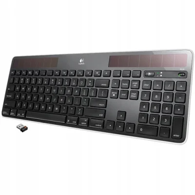 J.....L - Klawiatura bezprzewodowa Logitech k750 solar. Klawiatura z panelami słonecz...