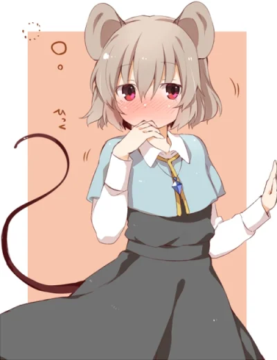 LlamaRzr - #randomanimeshit #touhou #nazrin #kemonomimi #nezumimi #redeyesalert #blus...