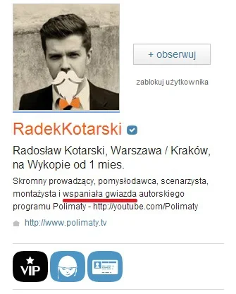 nmyron - @RadekKotarski: > Nie mam niestety wpływu na takie bzdurne tytuły :) 



Na ...