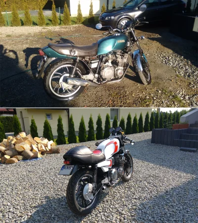 Czayen - Zrobiłem takie małe porównanie przed i po ;)

#czayenrobikawe #motocykle #...