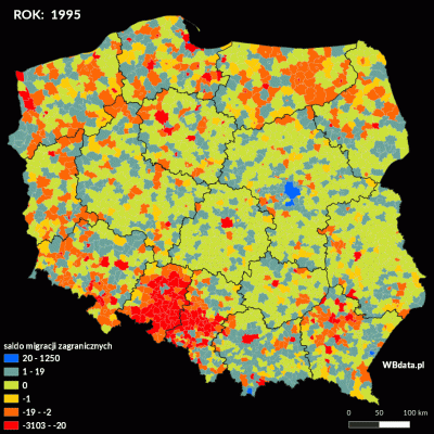 Lifelike - #polska #demografia #emigracja #mapy #kartografiaekstremalna #gif #graphsa...