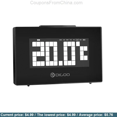 n____S - Digoo DG-C9 Alarm Temperature Clock - Banggood 
Cena: $4.99 (19,34 zł) + $0...
