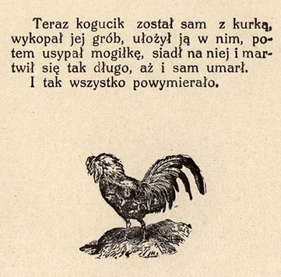 WezelGordyjski - Stara Bajka o Koguciku na dobranoc z 1929 roku.