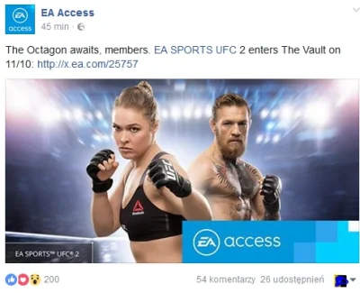 Gh0st - UFC 2 w EA Access już 10.11 ( ͡° ͜ʖ ͡°)
#xboxone 
#eaaccess