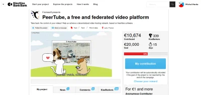 phoe - W chwili obecnej PeerTube organizuje kampanię crowdfundingową na rozwój swojej...