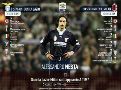 a.....8 - Alessandro Nesta, swego czasu symbol, idol kibiców Lazio, od najmłodszych l...