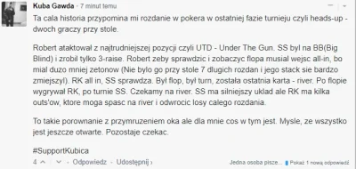 kontra - >Ta cala historia przypomina mi rozdanie w pokera w ostatniej fazie turnieju...