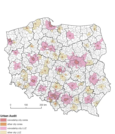 TerapeutyczneMruczenie - > The functional urban areas identified with the methodology...