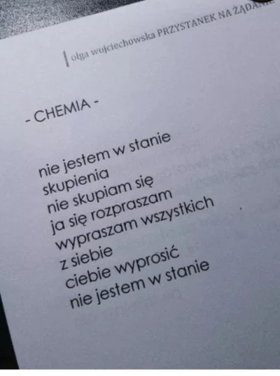U.....a - ʘ‿ʘ

Olga Wojchcichowka -"Przystanek na żądanie"

#poezja #wiersz #zwiazki ...