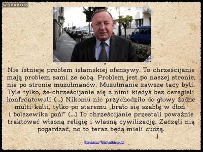 Sakura555 - Tako rzecze Michalkiewicz o islamie

#islam #slowaprawdy #stanislawmich...