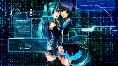 FlaszGordon - #randomanimeshit #animeart [ #vocaloid #hatsunemiku #nagatoyuki ] #yuri