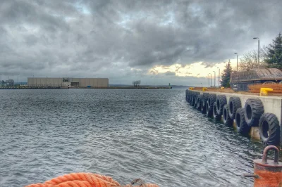 wikpo - port w Gdańsku pochmurny i wietrzny #gdansk #port #nurek