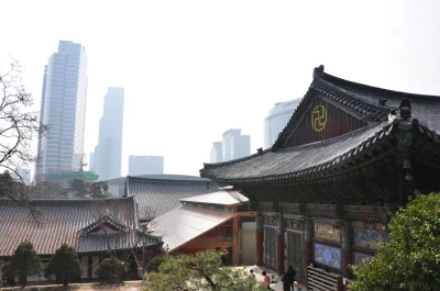 tomos - A tu świątynia Bongeunsa w Seulu. Symbol bardzo popularny w Azji