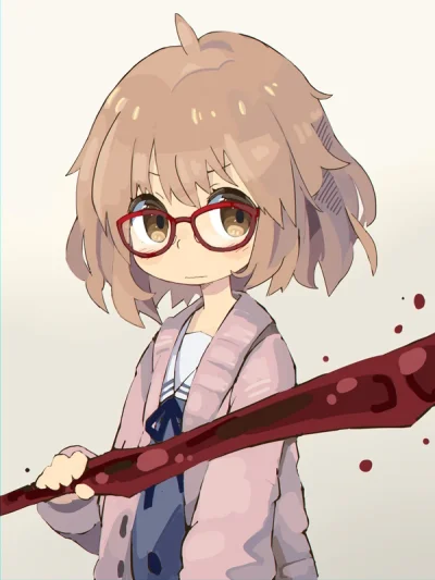 LlamaRzr - #randomanimeshit #kyoukainokanata #miraikuriyama #meganekko #girlsandsword...