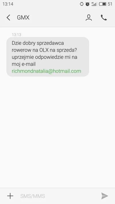 Grenek - Wystawiłem rowery na olx i po dwóch godzinach dostałem takiego sms. Ktoś pro...