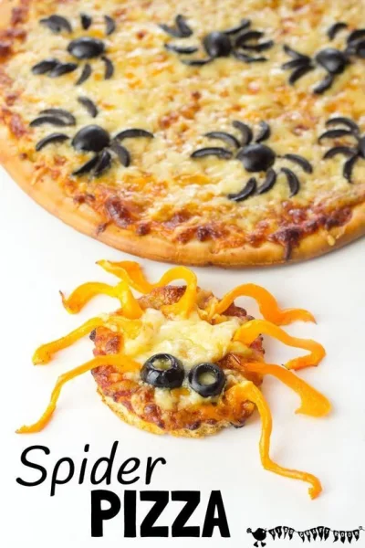 m.....s - #pizza #pomysly na #hallowen #jedzenie #spiderpizza